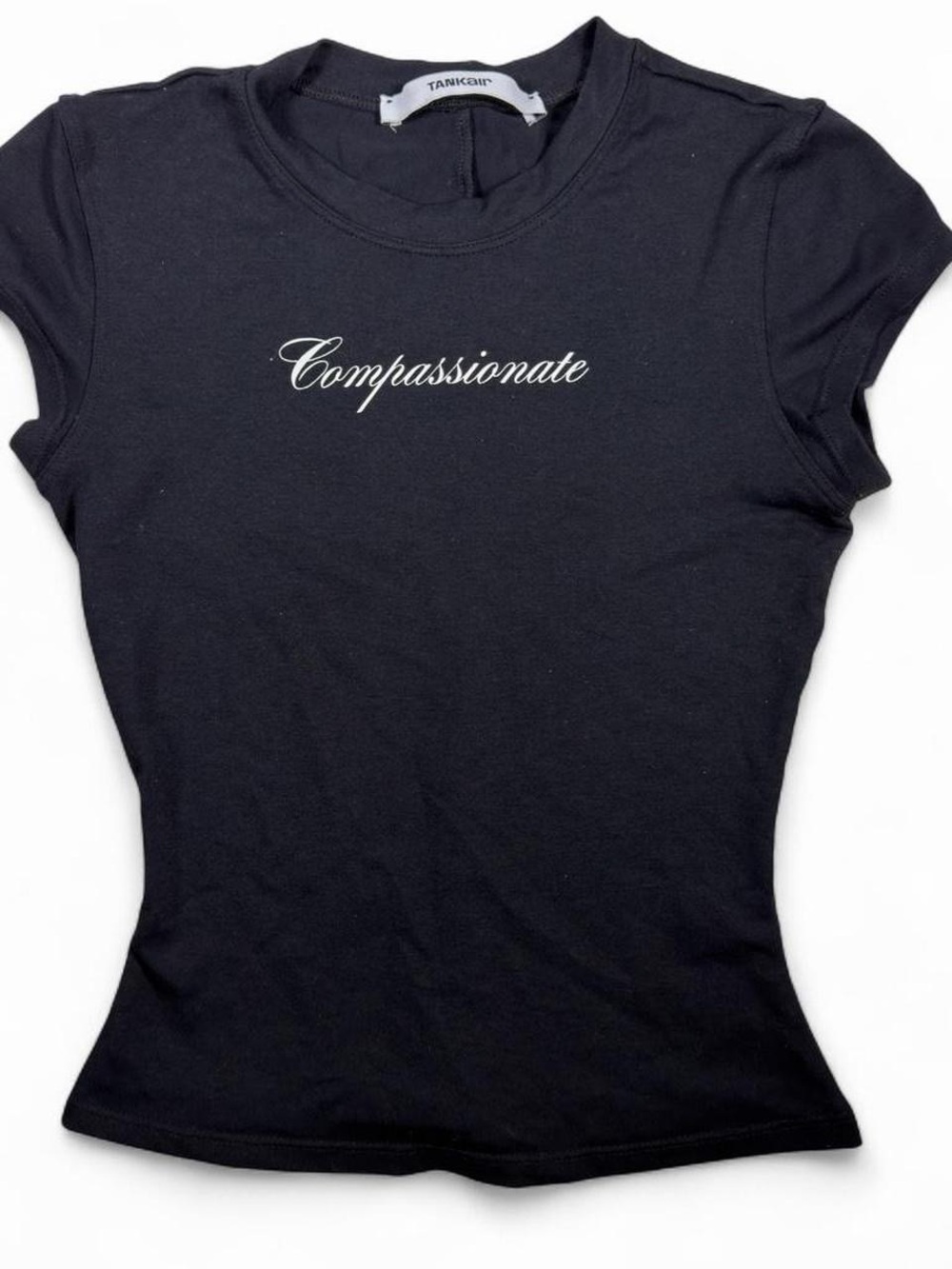 Tankgun Women's 'Compassionate' Black Short Sleeve Tee